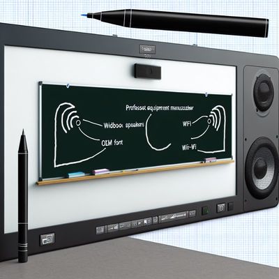 Alto-falantes integrados Black ou OEM Interactive Digital Blackboard com conectividade Wi-Fi